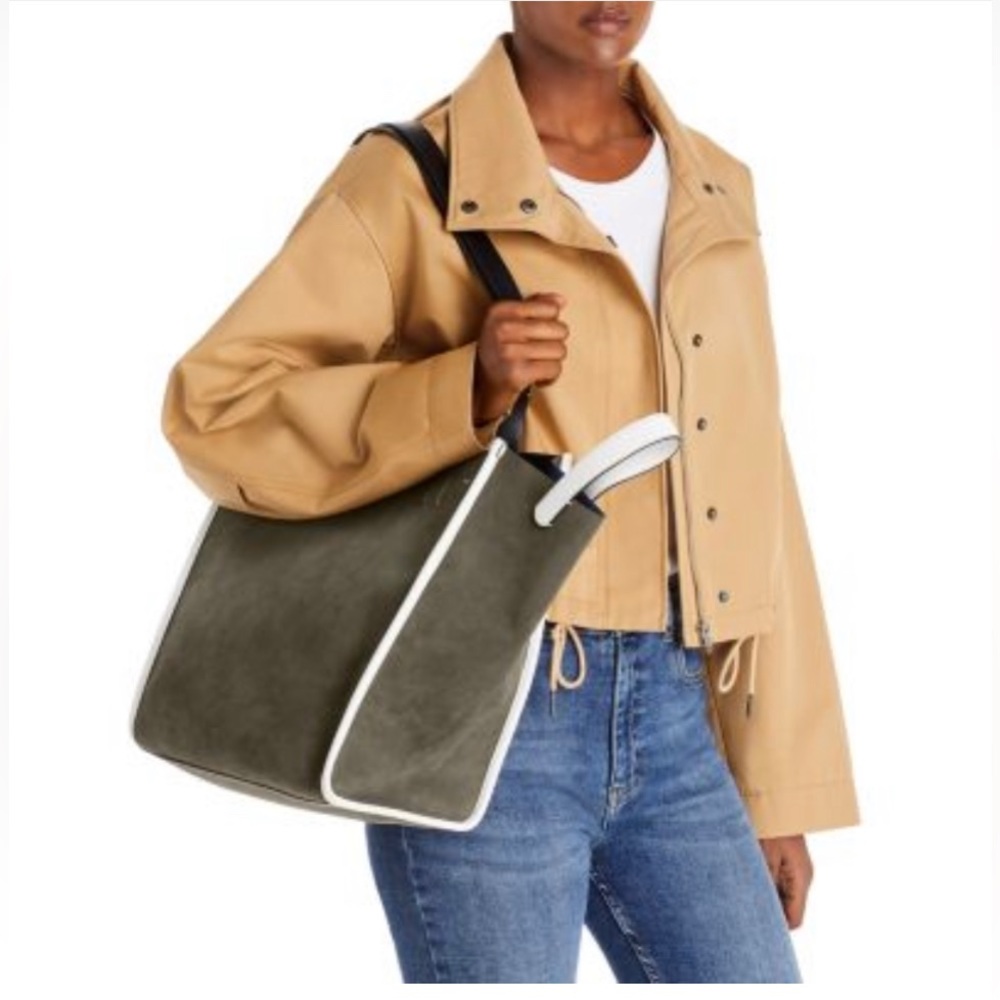 Proenza Schouler Grey and White ‘Mercer’ Tote Bag